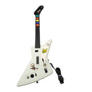 Guitar Hero X-Plorer Controller for Xbox 360 Red Octane 95157 White Tested Works